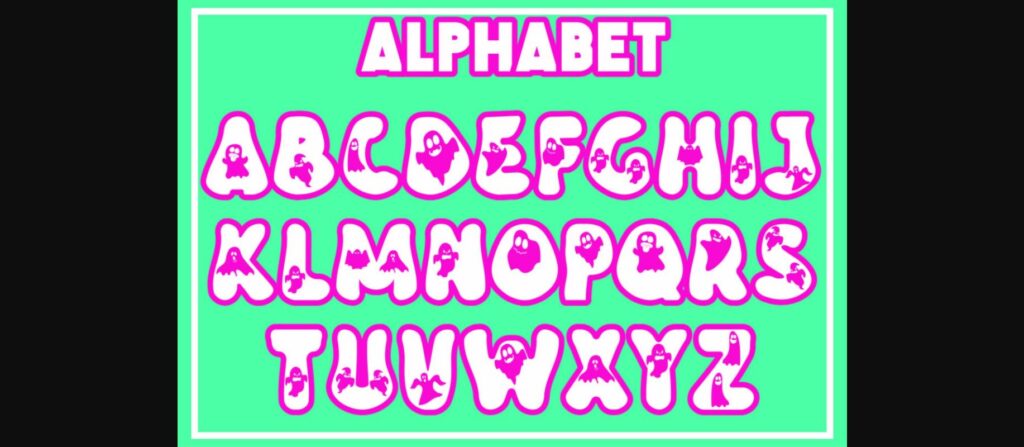 Groovy Ghost Font Poster 4