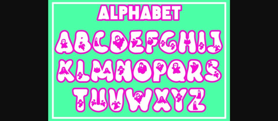 Groovy Ghost Font Poster 2