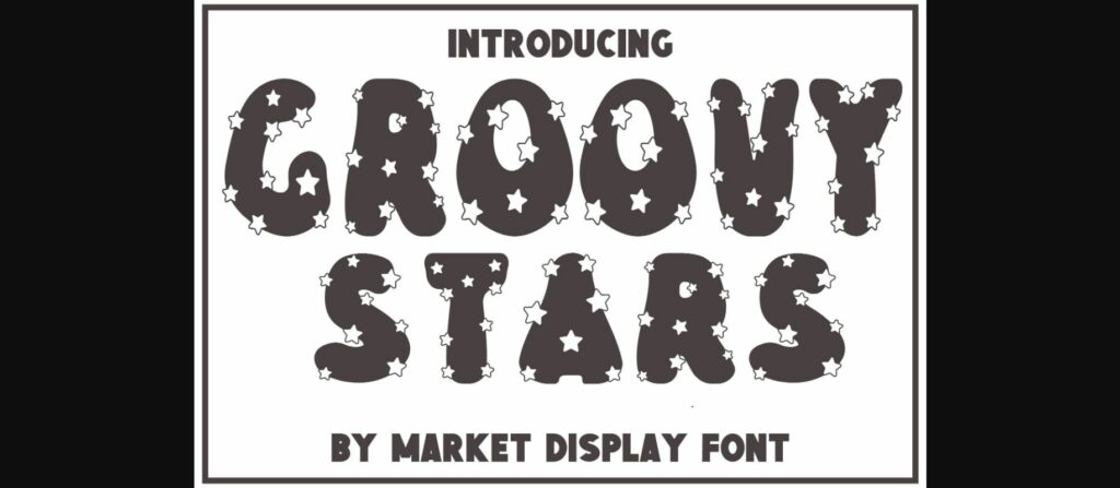 Groovy Stars Font Poster 3