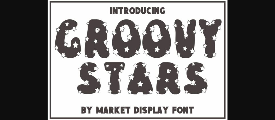 Groovy Stars Font Poster 3