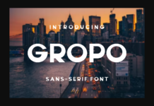 Gropo Font Poster 1