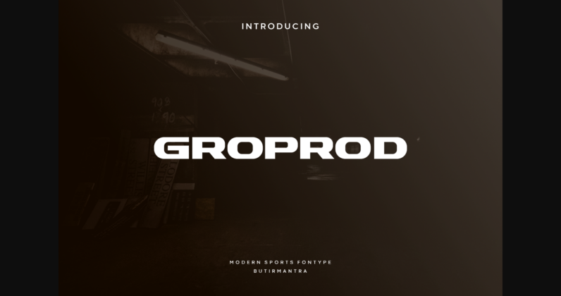 Groprod Font Poster 3