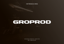 Groprod Font Poster 1