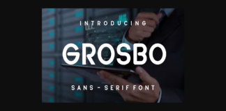 Grosbo Font Poster 1