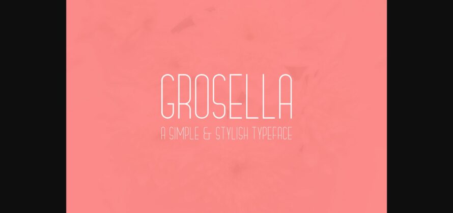 Grosella Font Poster 3