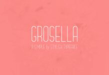 Grosella Font Poster 1