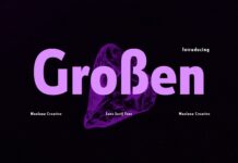 Großen Font Poster 1