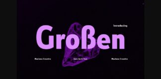Großen Font Poster 1