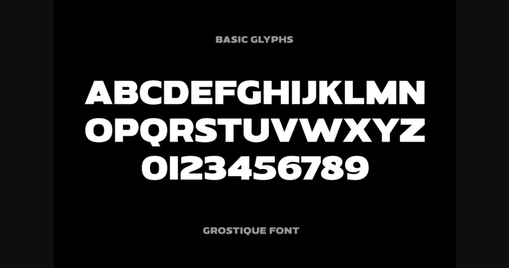 Grostique Font Poster 4