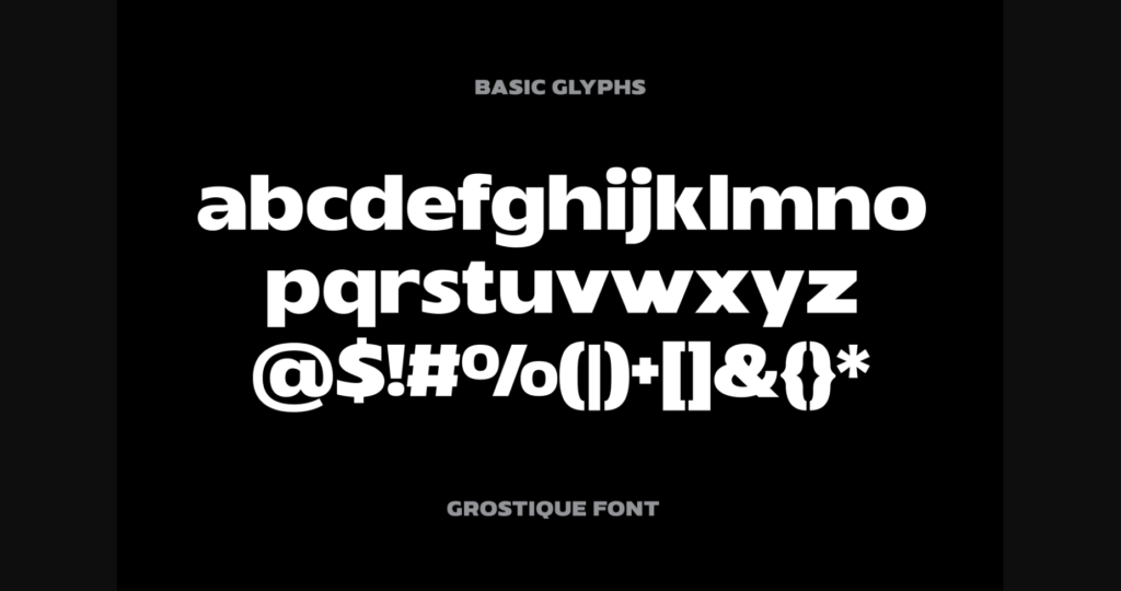 Grostique Font Poster 5