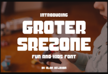 Groter Srezone Font Poster 1