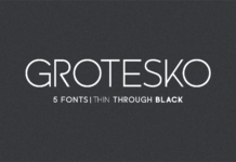 Grotesko Font Poster 1