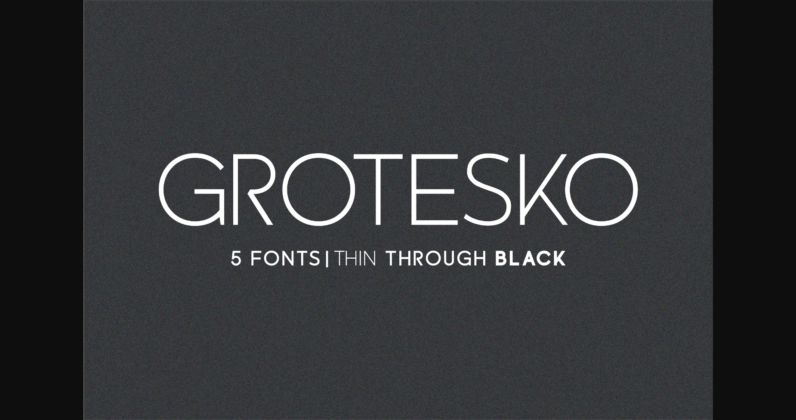 Grotesko Font Poster 1