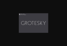 Grotesky Font Poster 1