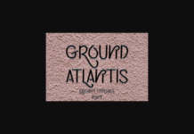 Ground Atlantis Font Poster 1