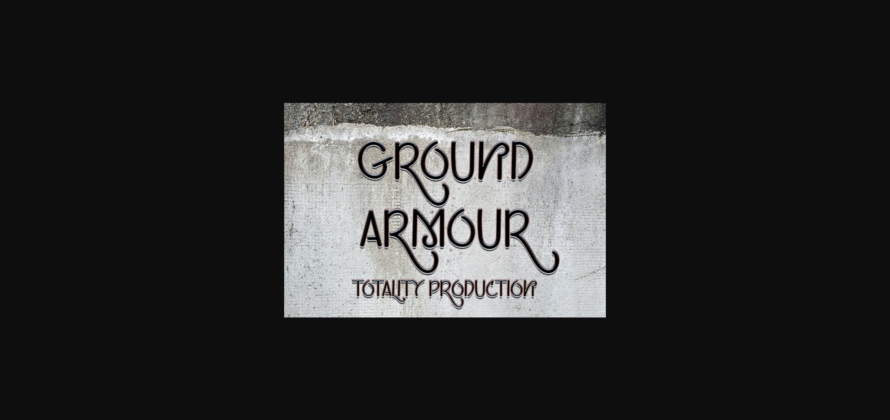 Ground Atlantis Font Poster 6