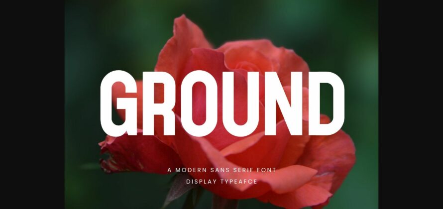 Ground Font Poster 3