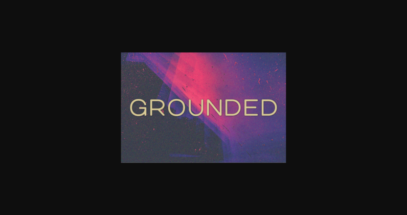 Grounded Font Poster 1