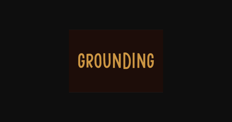 Grounding Font Poster 3
