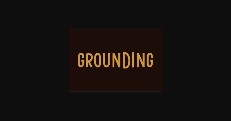 Grounding Font Poster 1