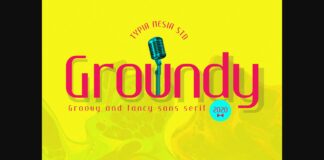 Groundy Font Poster 1