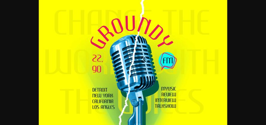 Groundy Font Poster 5