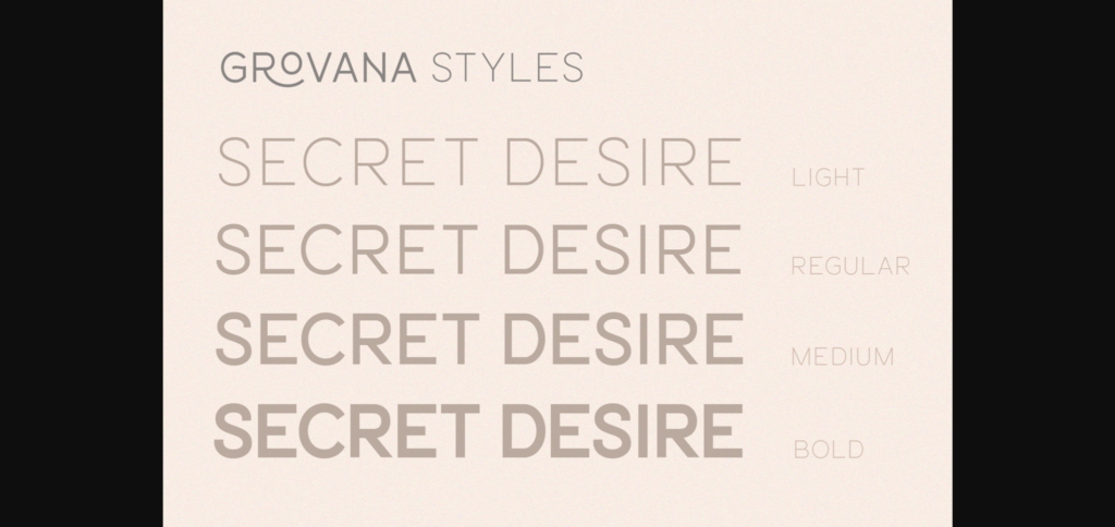 Grovana Font Poster 5