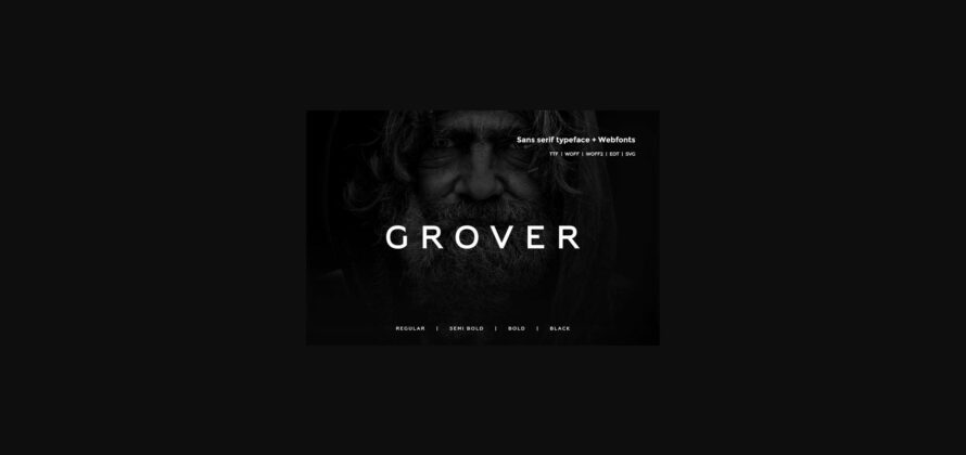 Grover Font Poster 3