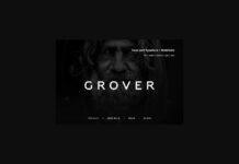 Grover Font Poster 1