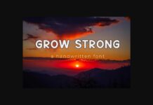 Grow Strong Font Poster 1