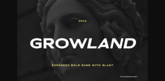 Growland Font Poster 1