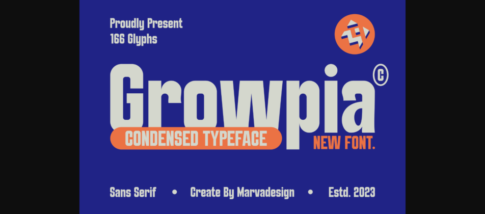 Growpia Font Poster 3