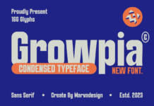 Growpia Font Poster 1