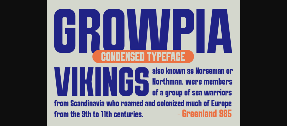 Growpia Font Poster 4