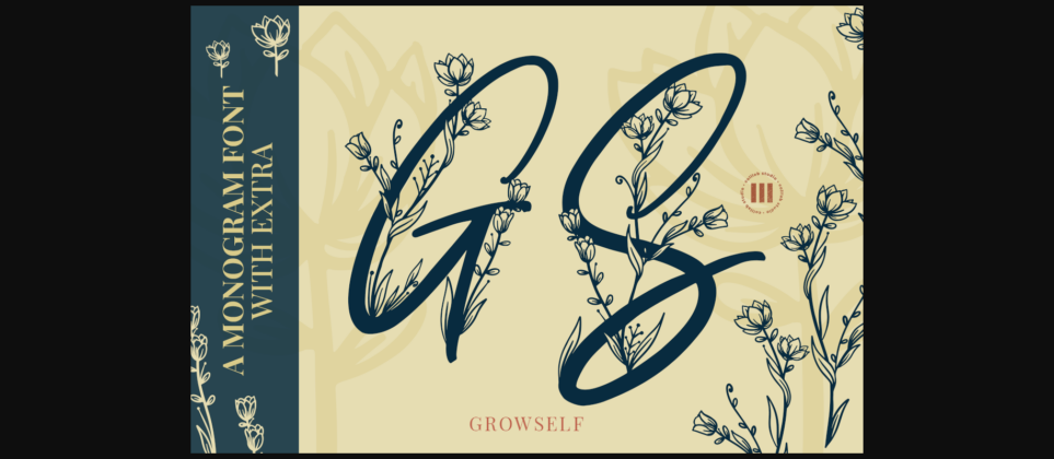 Growself Monogram Font Poster 1