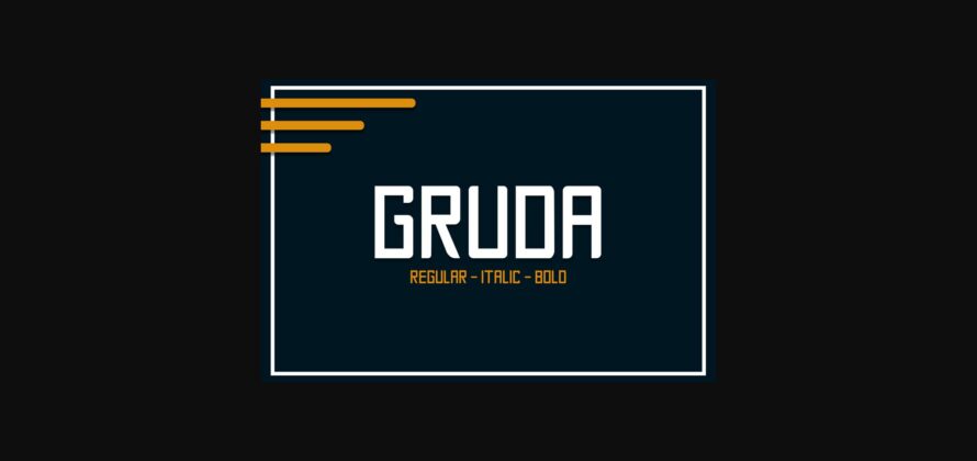 Gruda Font Poster 3