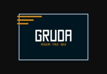 Gruda Font Poster 1