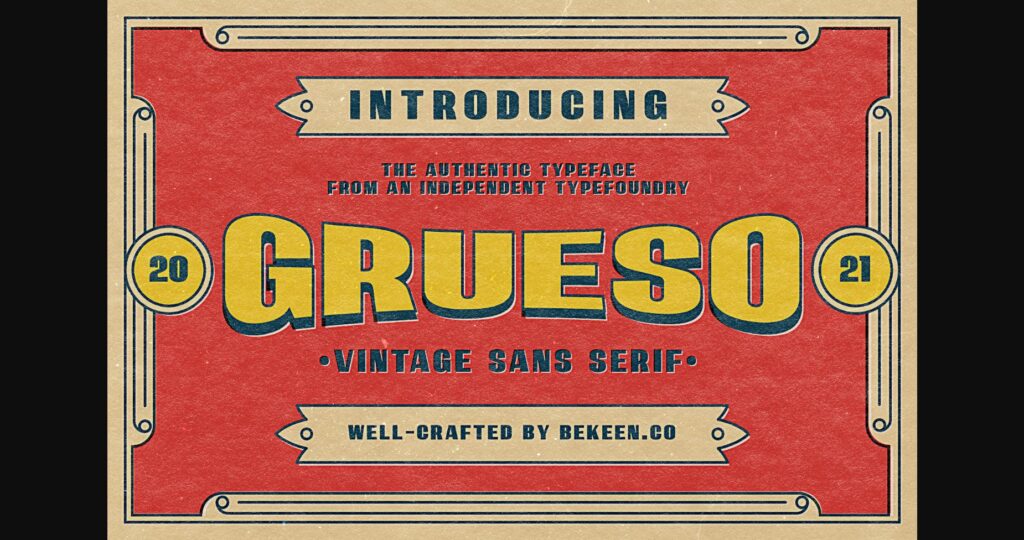 Grueso Font Poster 3