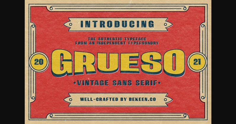 Grueso Font Poster 3