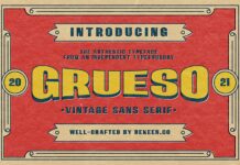 Grueso Font Poster 1