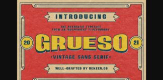 Grueso Font Poster 1