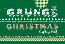 Grunge Christmas Font Poster 1
