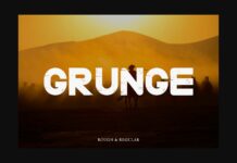 Grunge Font Poster 1