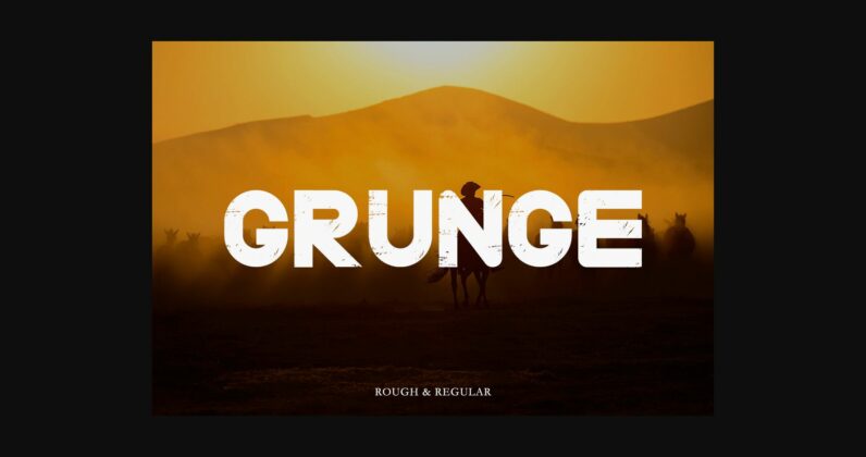 Grunge Font Poster 1