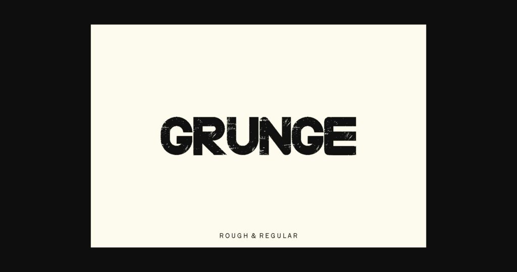Grunge Font Poster 4