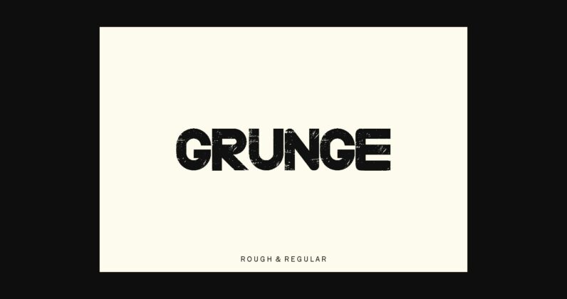 Grunge Font Poster 4