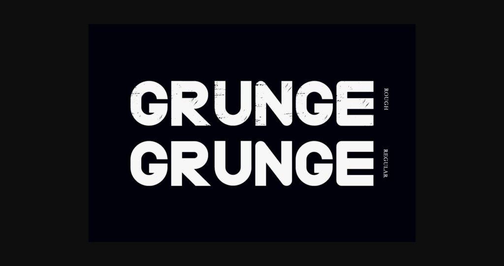 Grunge Font Poster 3