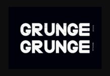 Grunge Font Poster 1