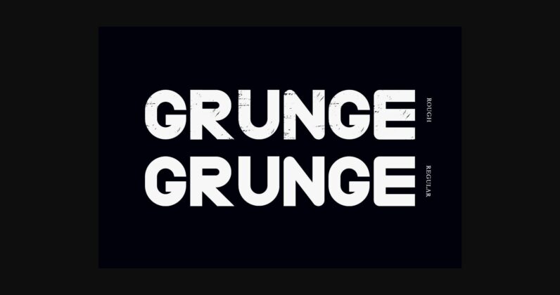 Grunge Font Poster 1