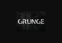 Grunge Font Poster 1